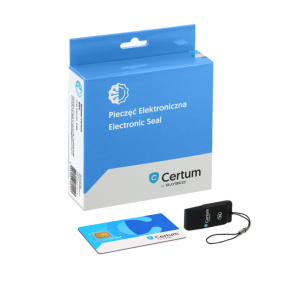 Pieczęć elektroniczna Certum z czytnikiem Mini (ważność 1 rok)