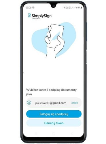 Podpis elektroniczny w aplikacji mobilnej SimplySign - ważność 2 lata